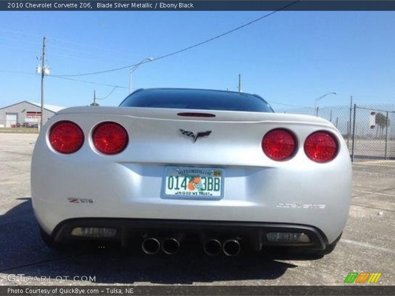 Blade Silver Metallic / Ebony Black 2010 Chevrolet Corvette Z06