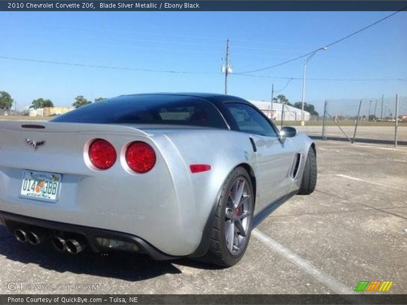 Blade Silver Metallic / Ebony Black 2010 Chevrolet Corvette Z06