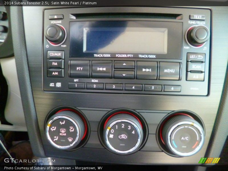 Satin White Pearl / Platinum 2014 Subaru Forester 2.5i