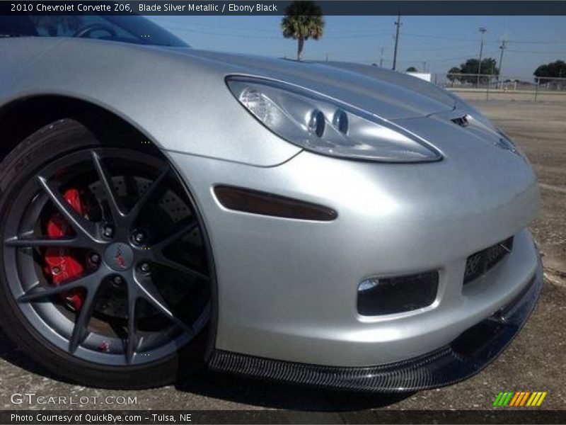 Blade Silver Metallic / Ebony Black 2010 Chevrolet Corvette Z06