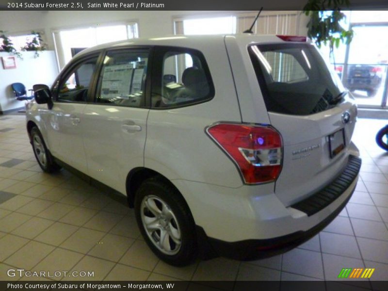 Satin White Pearl / Platinum 2014 Subaru Forester 2.5i