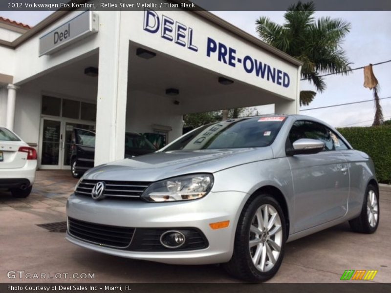 Reflex Silver Metallic / Titan Black 2012 Volkswagen Eos Komfort