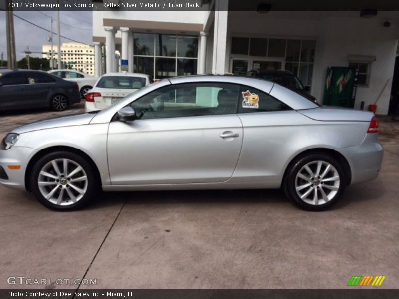 Reflex Silver Metallic / Titan Black 2012 Volkswagen Eos Komfort