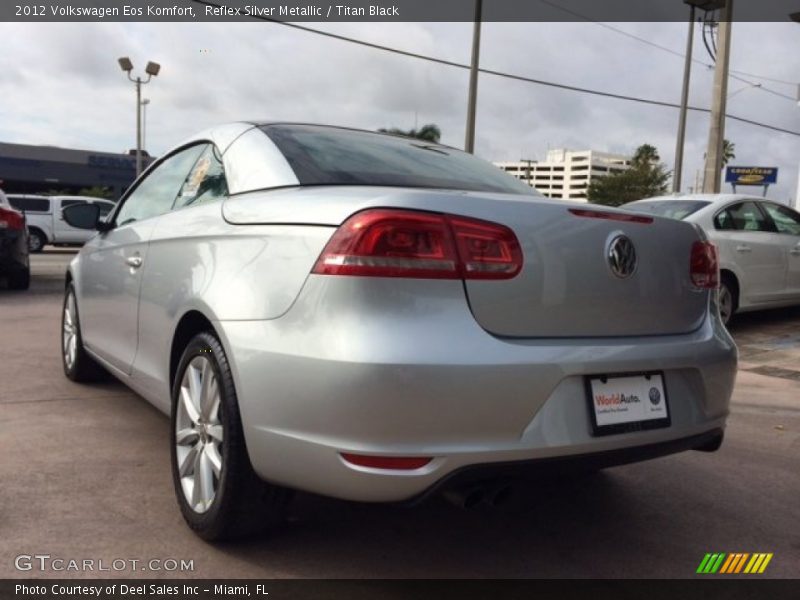 Reflex Silver Metallic / Titan Black 2012 Volkswagen Eos Komfort