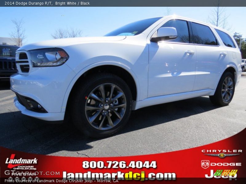 Bright White / Black 2014 Dodge Durango R/T