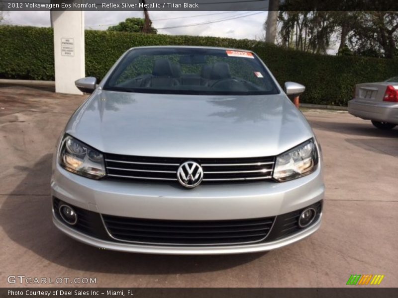 Reflex Silver Metallic / Titan Black 2012 Volkswagen Eos Komfort