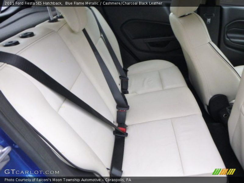 Blue Flame Metallic / Cashmere/Charcoal Black Leather 2011 Ford Fiesta SES Hatchback