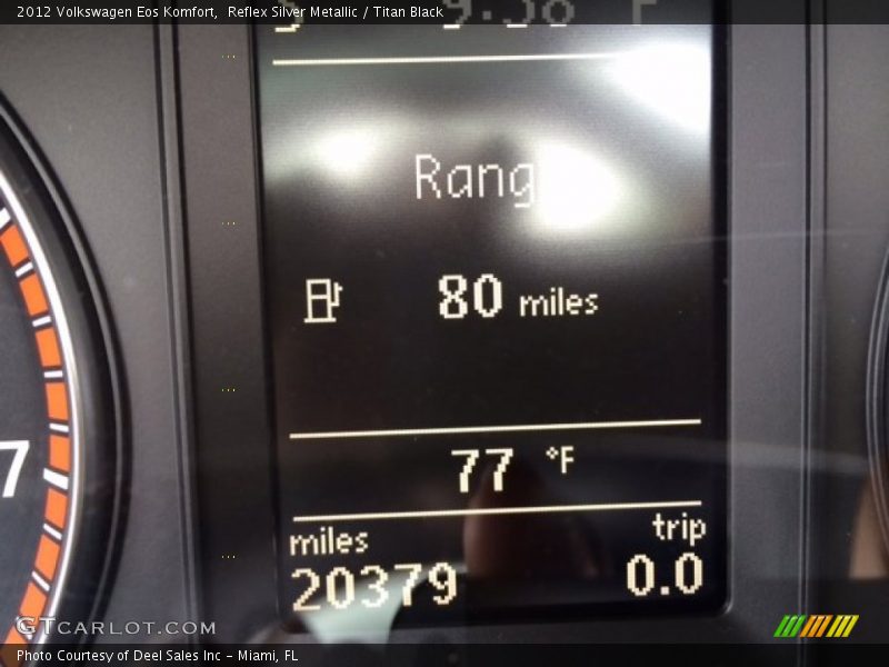 Reflex Silver Metallic / Titan Black 2012 Volkswagen Eos Komfort