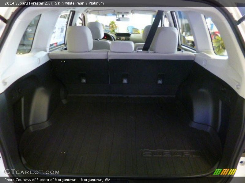 Satin White Pearl / Platinum 2014 Subaru Forester 2.5i