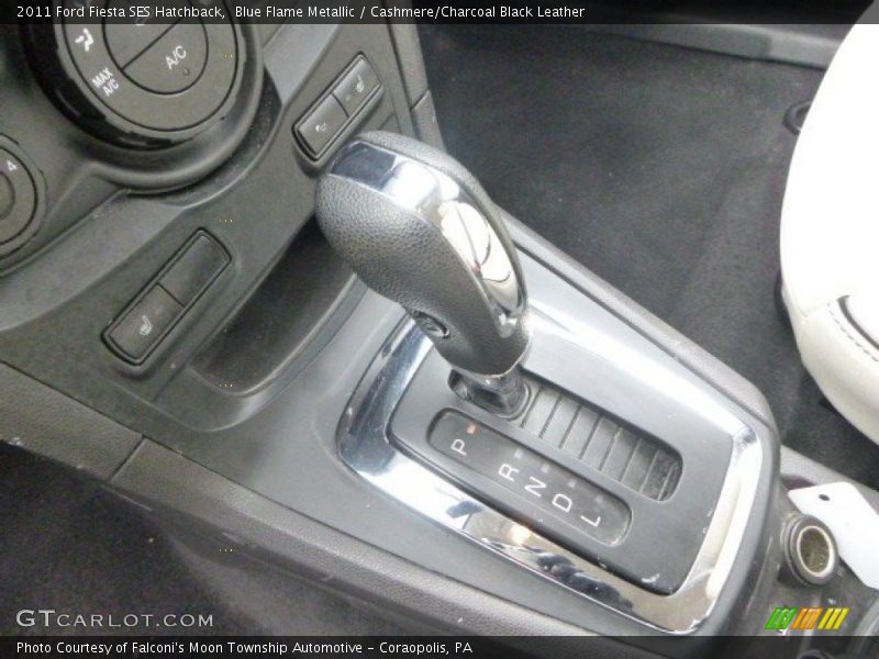 Blue Flame Metallic / Cashmere/Charcoal Black Leather 2011 Ford Fiesta SES Hatchback