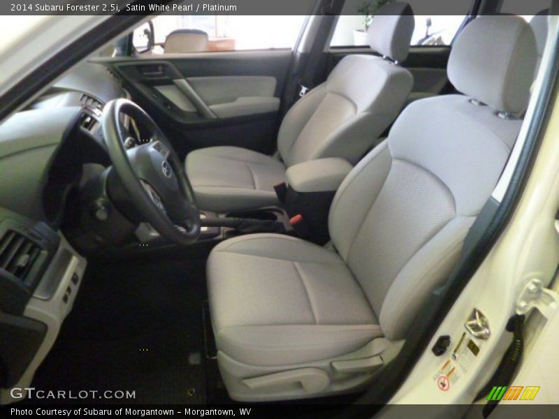 Satin White Pearl / Platinum 2014 Subaru Forester 2.5i