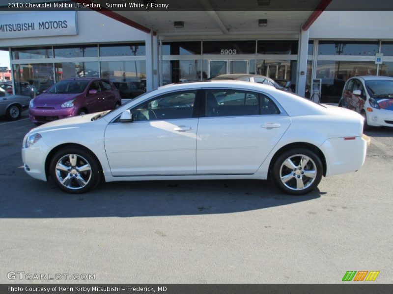 Summit White / Ebony 2010 Chevrolet Malibu LT Sedan