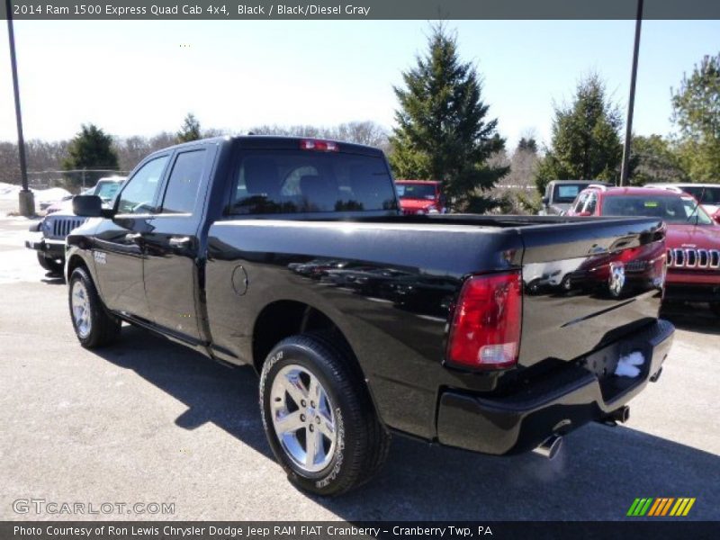 Black / Black/Diesel Gray 2014 Ram 1500 Express Quad Cab 4x4