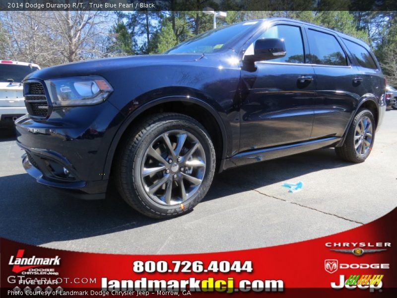 True Blue Pearl / Black 2014 Dodge Durango R/T