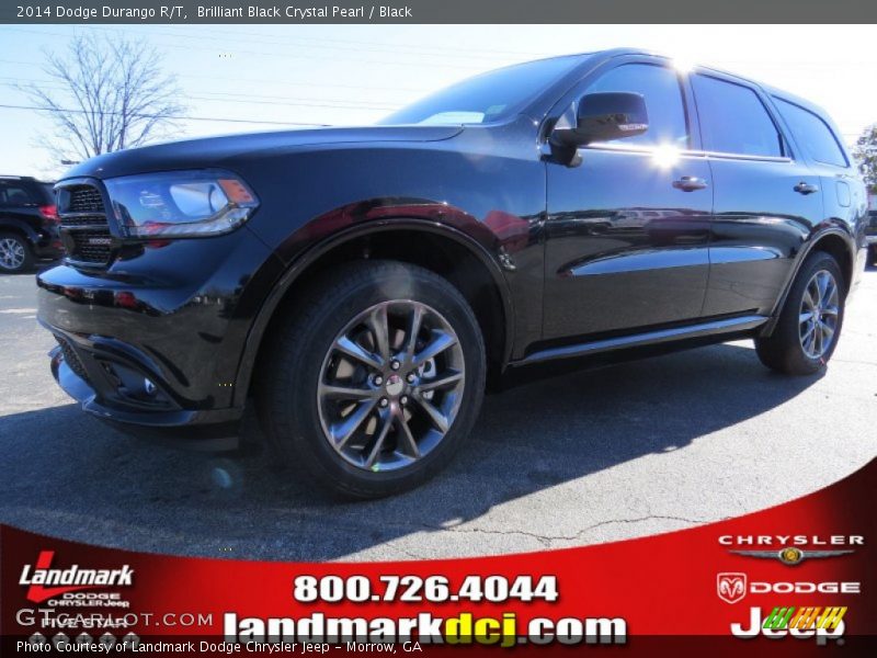 Brilliant Black Crystal Pearl / Black 2014 Dodge Durango R/T
