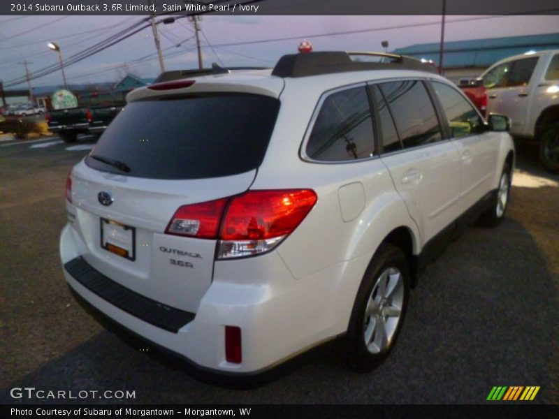Satin White Pearl / Ivory 2014 Subaru Outback 3.6R Limited