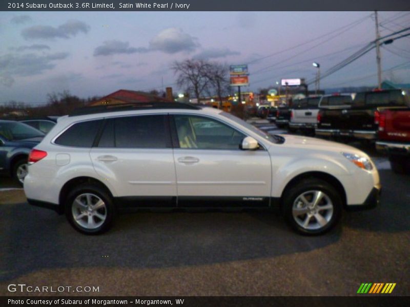 Satin White Pearl / Ivory 2014 Subaru Outback 3.6R Limited