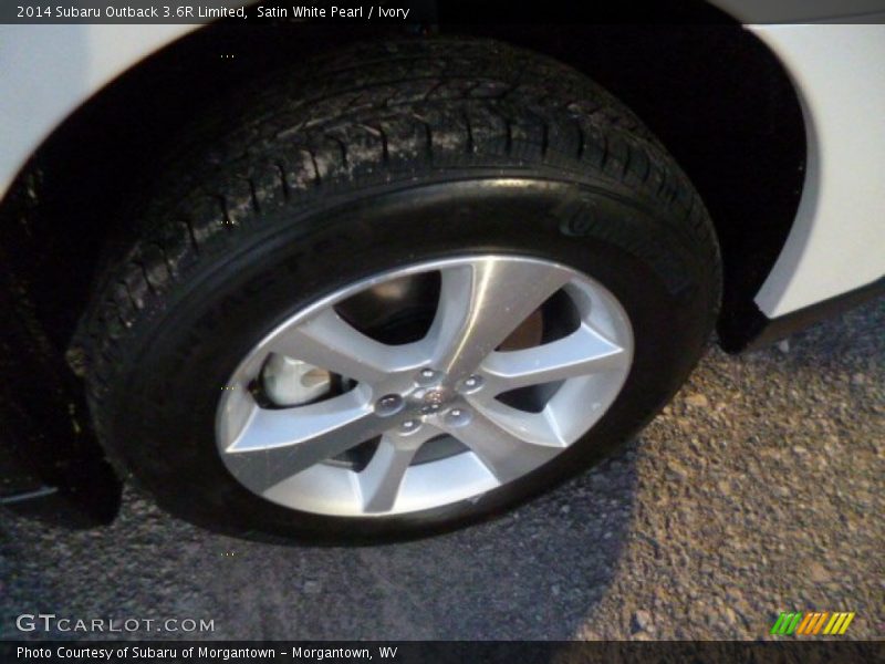 Satin White Pearl / Ivory 2014 Subaru Outback 3.6R Limited