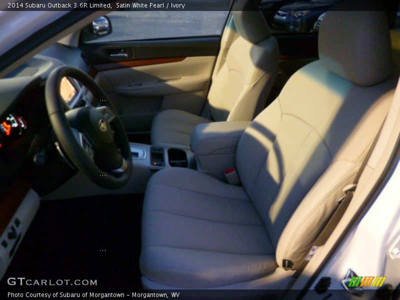 Satin White Pearl / Ivory 2014 Subaru Outback 3.6R Limited