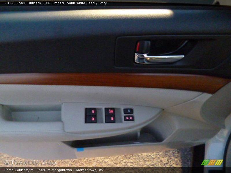 Satin White Pearl / Ivory 2014 Subaru Outback 3.6R Limited