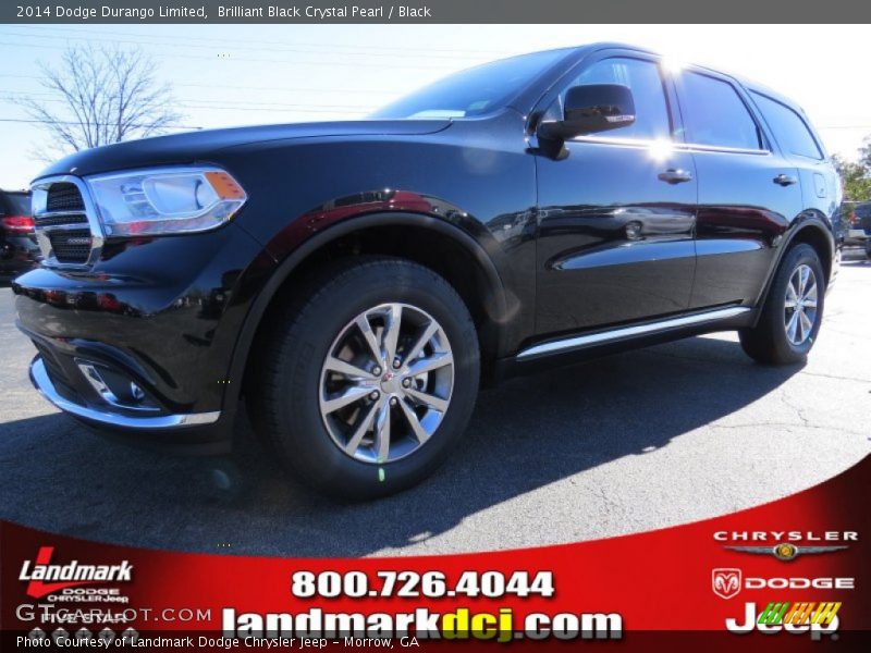 Brilliant Black Crystal Pearl / Black 2014 Dodge Durango Limited