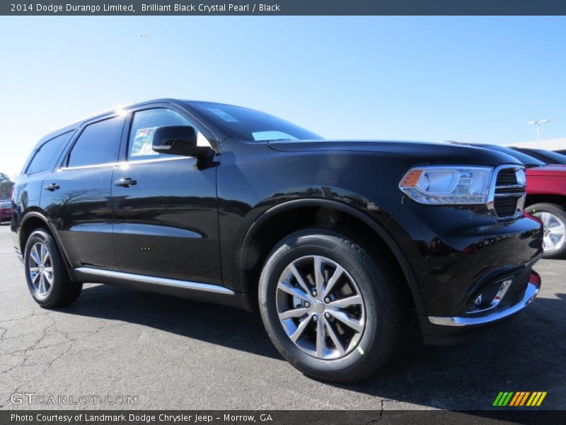 Brilliant Black Crystal Pearl / Black 2014 Dodge Durango Limited