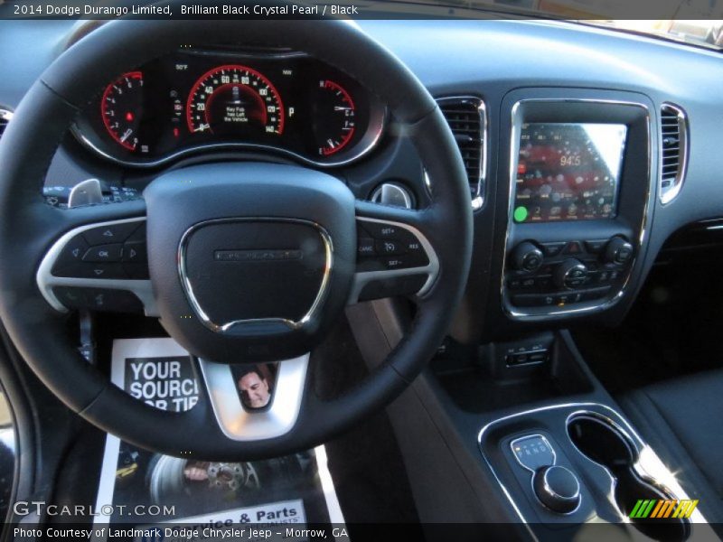 Brilliant Black Crystal Pearl / Black 2014 Dodge Durango Limited