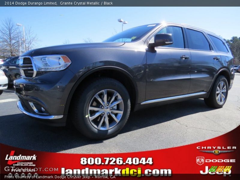 Granite Crystal Metallic / Black 2014 Dodge Durango Limited