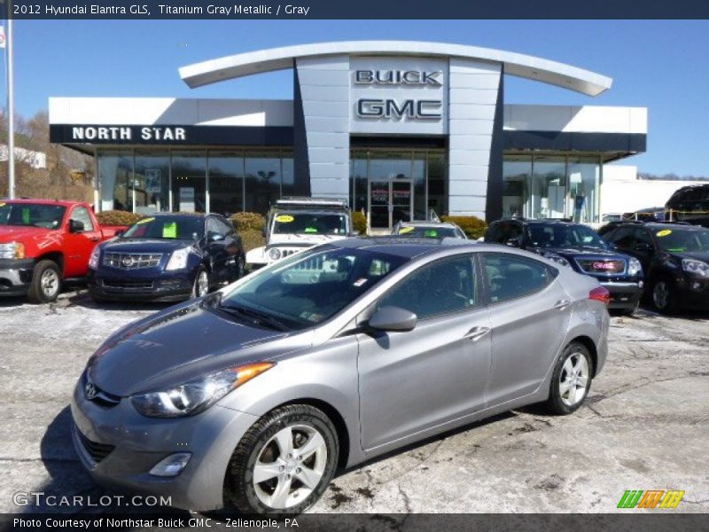 Titanium Gray Metallic / Gray 2012 Hyundai Elantra GLS
