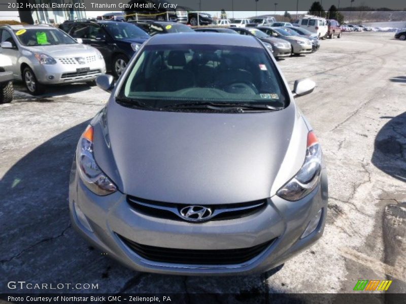 Titanium Gray Metallic / Gray 2012 Hyundai Elantra GLS