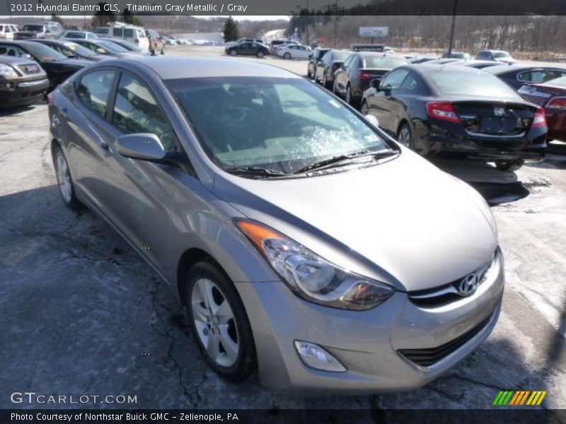 Titanium Gray Metallic / Gray 2012 Hyundai Elantra GLS