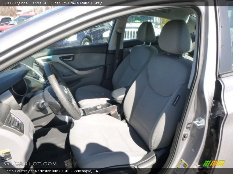 Titanium Gray Metallic / Gray 2012 Hyundai Elantra GLS
