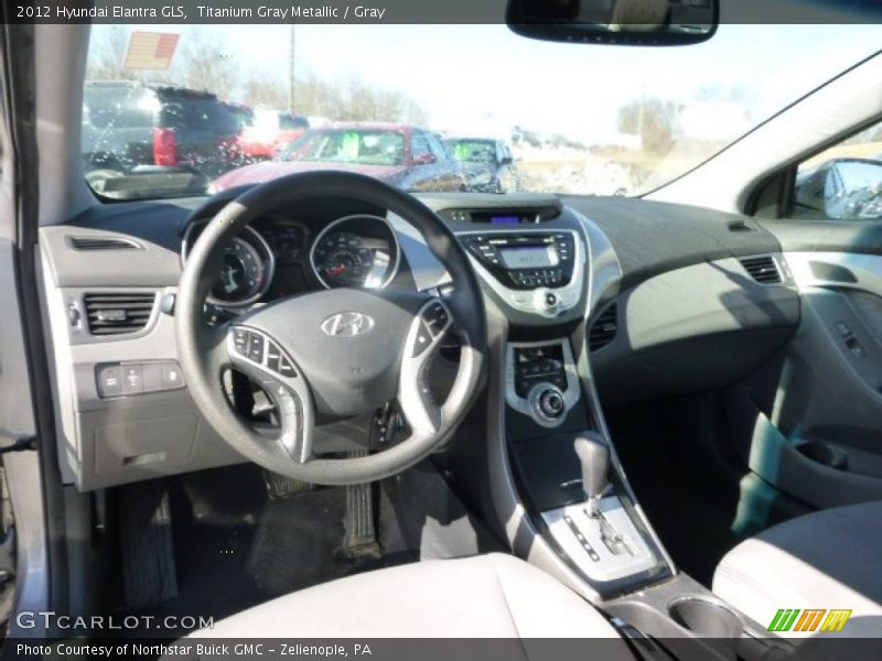 Titanium Gray Metallic / Gray 2012 Hyundai Elantra GLS