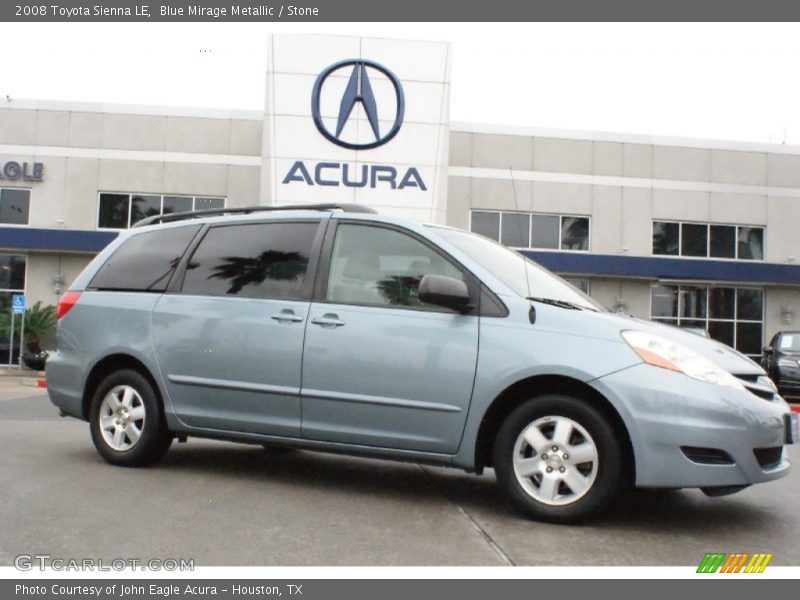 Blue Mirage Metallic / Stone 2008 Toyota Sienna LE