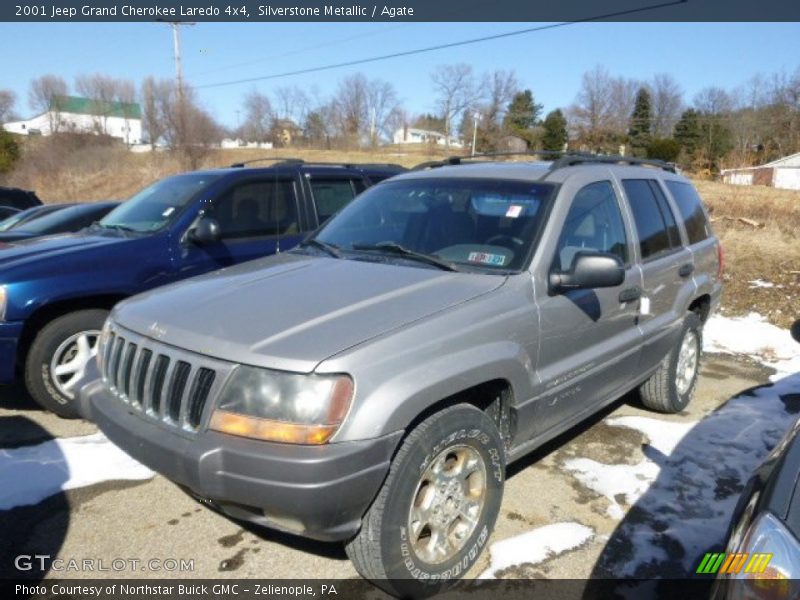 Silverstone Metallic / Agate 2001 Jeep Grand Cherokee Laredo 4x4