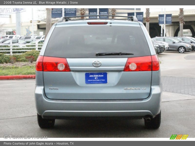 Blue Mirage Metallic / Stone 2008 Toyota Sienna LE