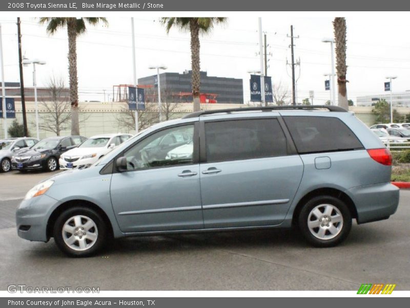 Blue Mirage Metallic / Stone 2008 Toyota Sienna LE