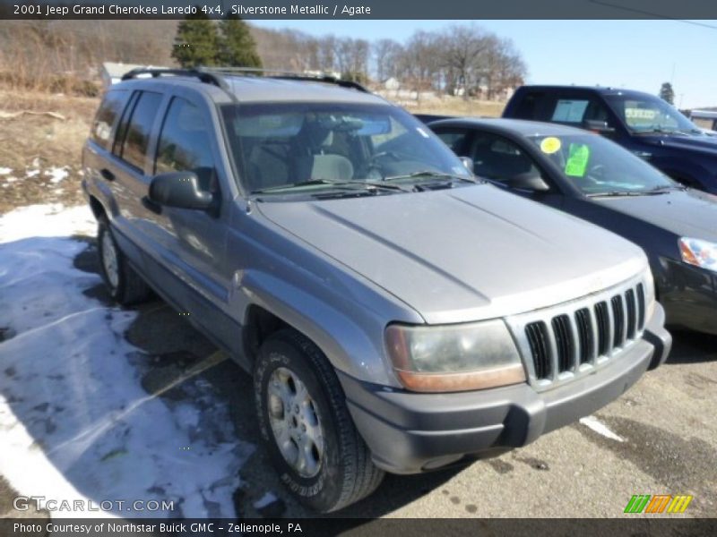Silverstone Metallic / Agate 2001 Jeep Grand Cherokee Laredo 4x4