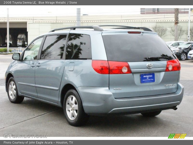 Blue Mirage Metallic / Stone 2008 Toyota Sienna LE