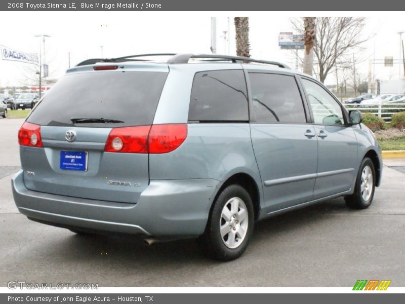 Blue Mirage Metallic / Stone 2008 Toyota Sienna LE