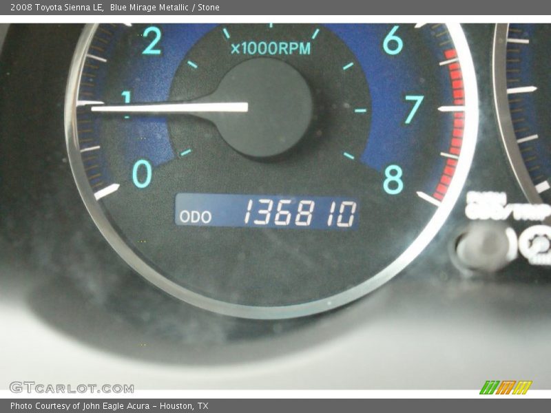 Blue Mirage Metallic / Stone 2008 Toyota Sienna LE