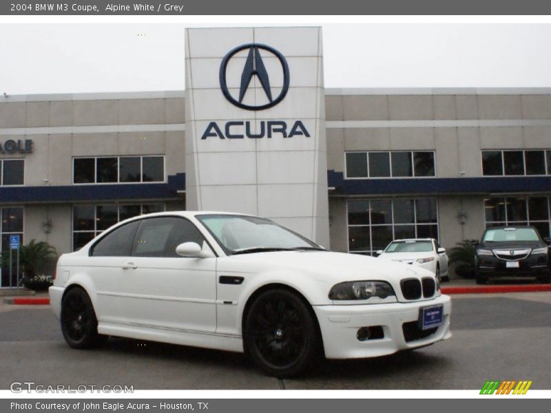 Alpine White / Grey 2004 BMW M3 Coupe