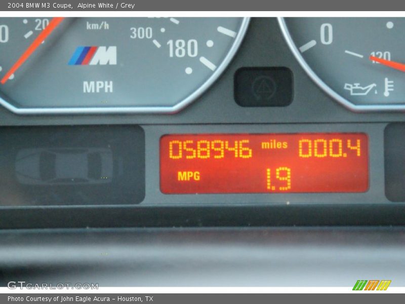 Alpine White / Grey 2004 BMW M3 Coupe