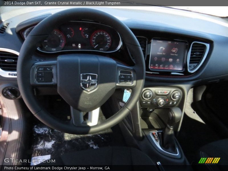 Granite Crystal Metallic / Black/Light Tungsten 2014 Dodge Dart SXT