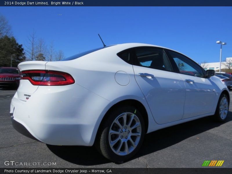 Bright White / Black 2014 Dodge Dart Limited