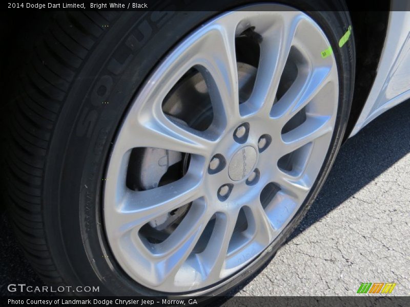 Bright White / Black 2014 Dodge Dart Limited