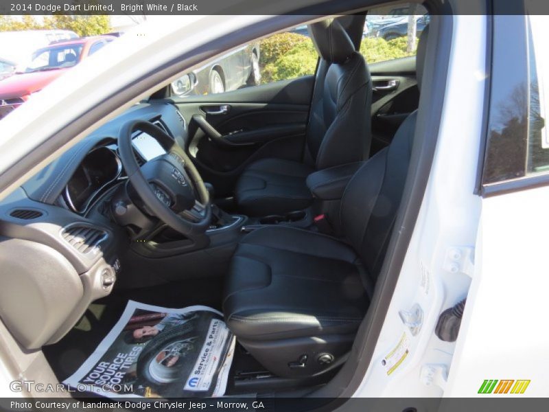 Bright White / Black 2014 Dodge Dart Limited