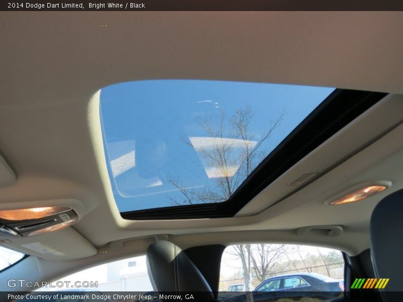 Bright White / Black 2014 Dodge Dart Limited