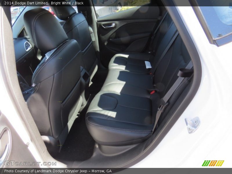 Bright White / Black 2014 Dodge Dart Limited