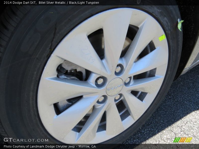 Billet Silver Metallic / Black/Light Tungsten 2014 Dodge Dart SXT